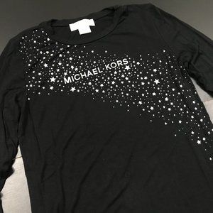 MICHAEL KORS SOLID BLACK T-SHIRT